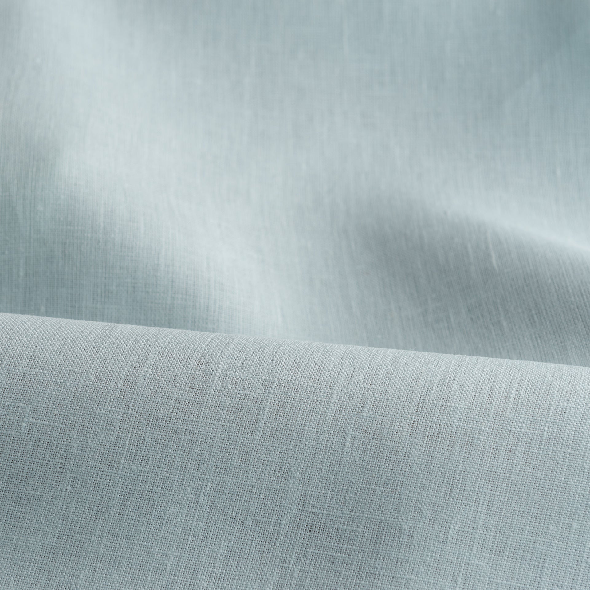 Sky Blue Linen Fabric by the Yard - 100% French Natural - Width 52”- 106”