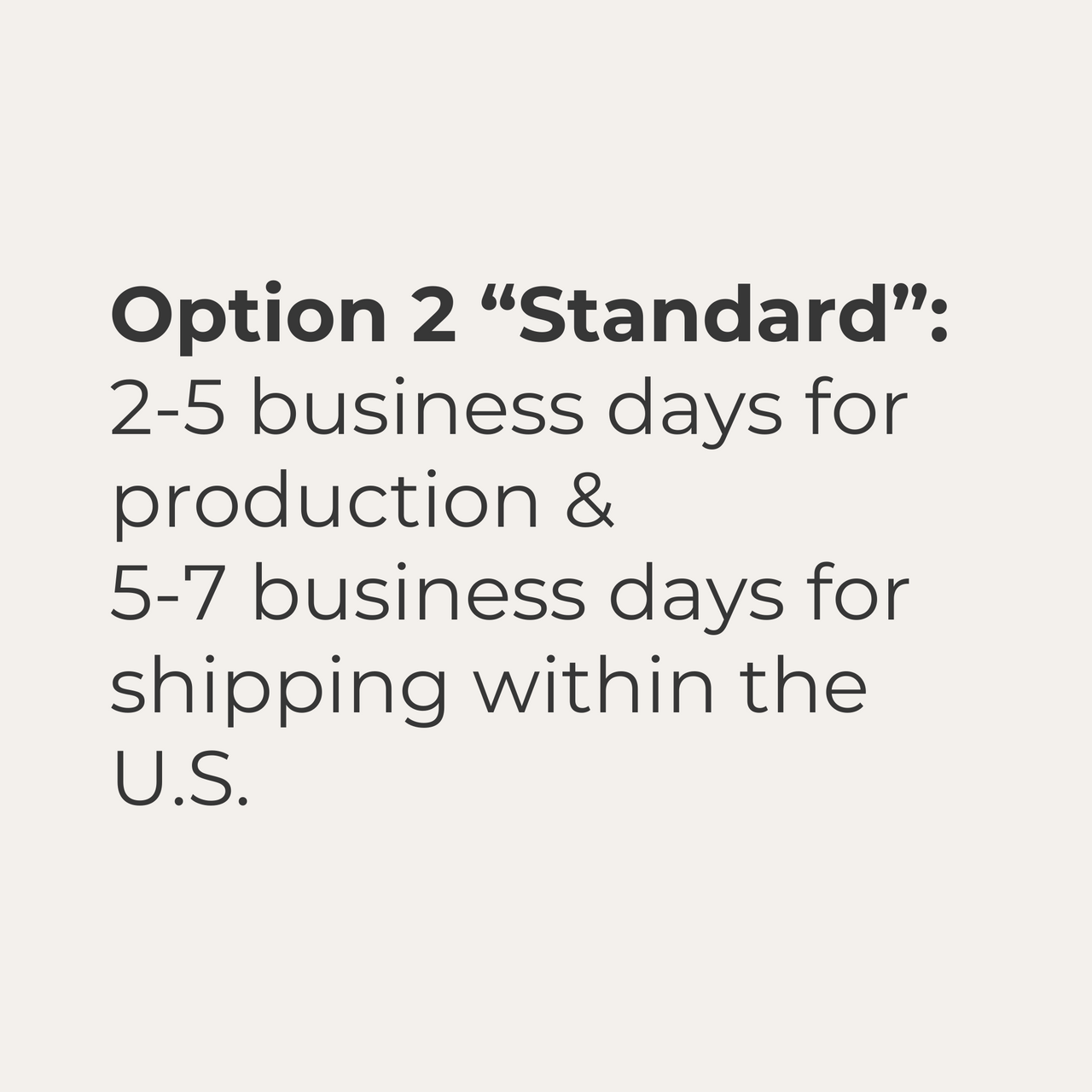 Standard Delivery Overview