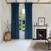 Steel Blue Velvet Blackout Back Tab Curtain - Custom Sizes and Colors Success