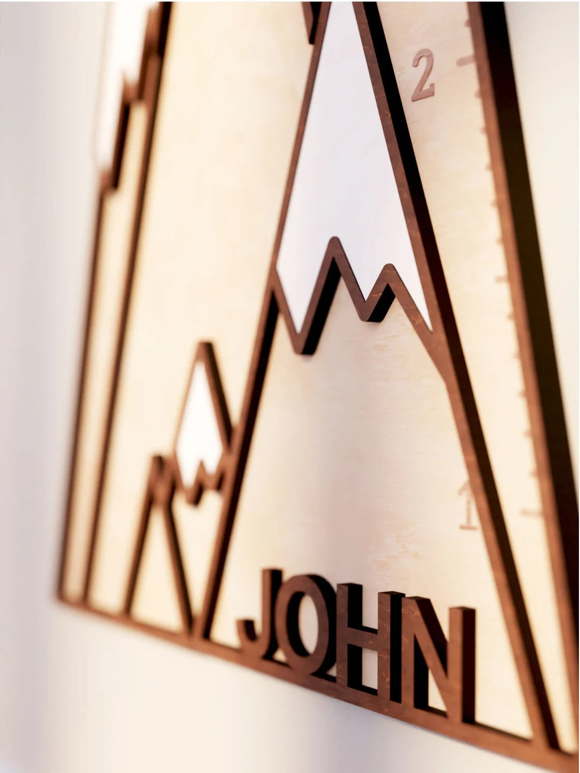 Growth Chart Wooden Markers - Mountain