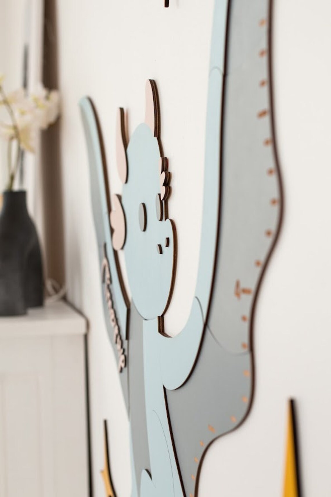 Growth Chart Wooden Markers - Baby Dragon
