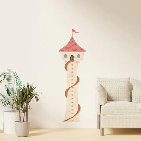 Growth Chart Wooden Markers - Princess Tower