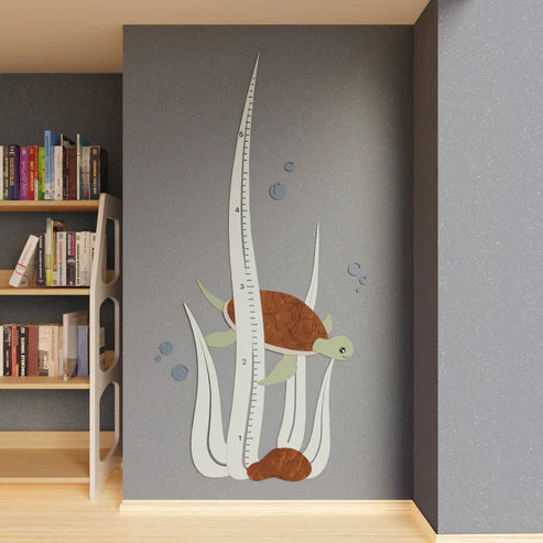 Growth Chart Wooden Markers - Turtle