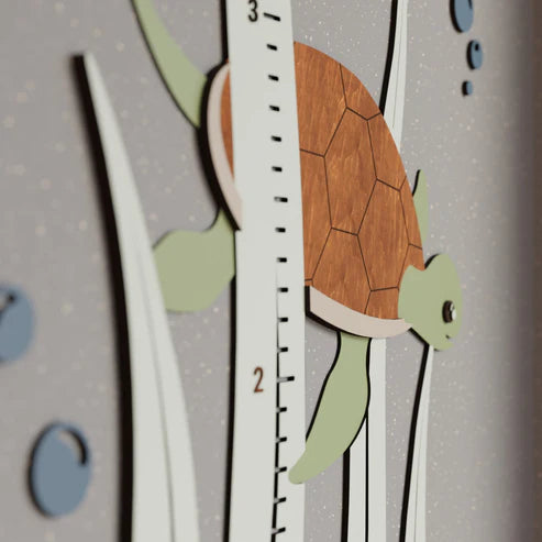 Growth Chart Wooden Markers - Turtle