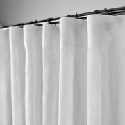 Linen Blackout Curtains, Color: White