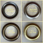 Grommet Color: Gun Metal, Grommet Color: Matt Nickel, Grommet Color: Bronze, Grommet Color: Brass