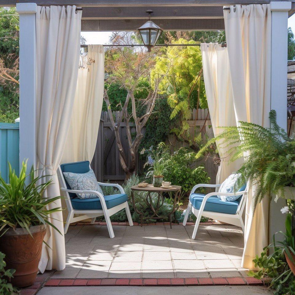 Custom Outdoor Linen Curtains - 100% Natural Drapes for Apartment ...