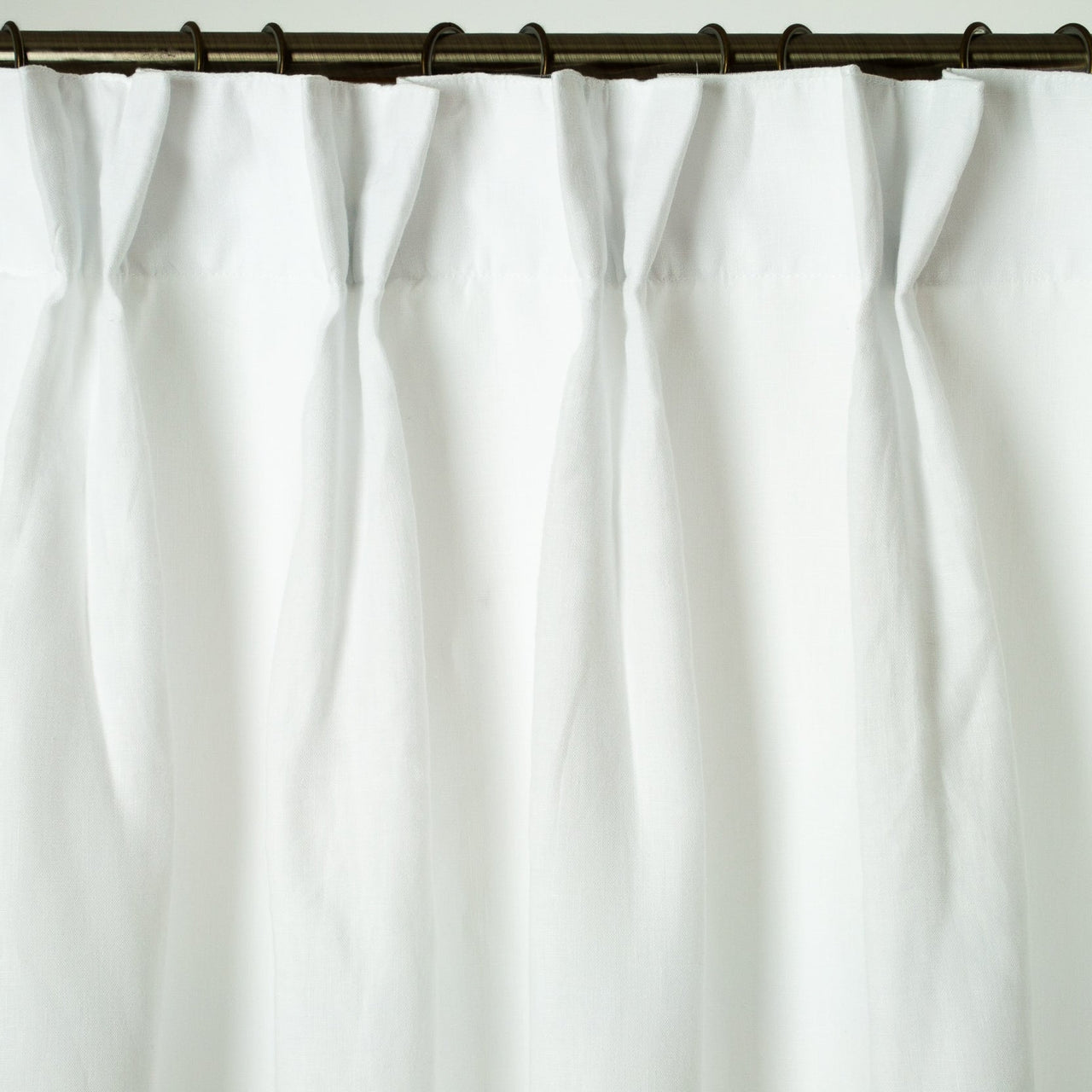 Linen Blackout Curtains, Color: White