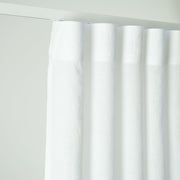 Unlined Curtain in White Color