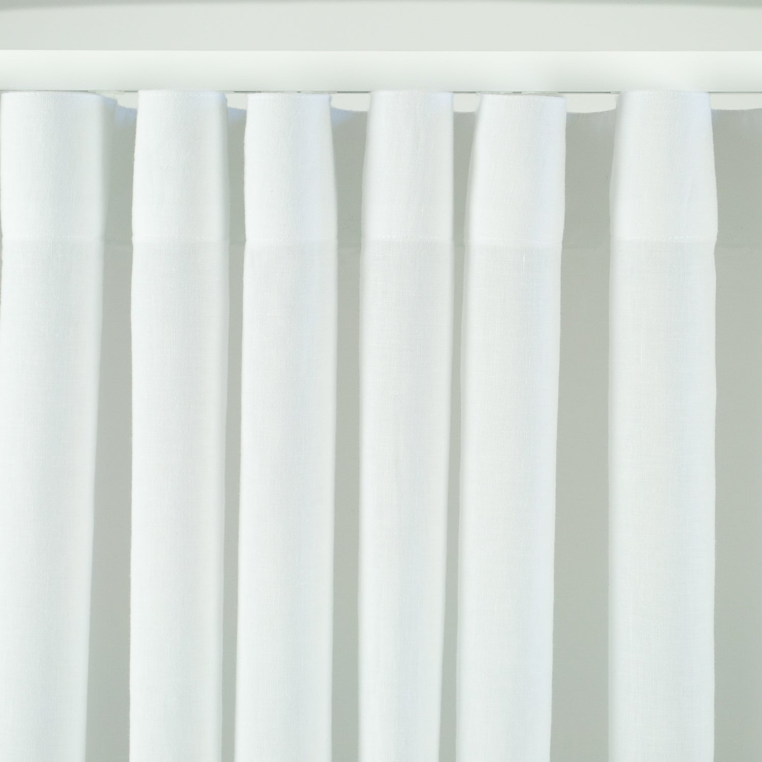Wavefold Linen Curtains - Cotton Privacy Lining - Curtains for