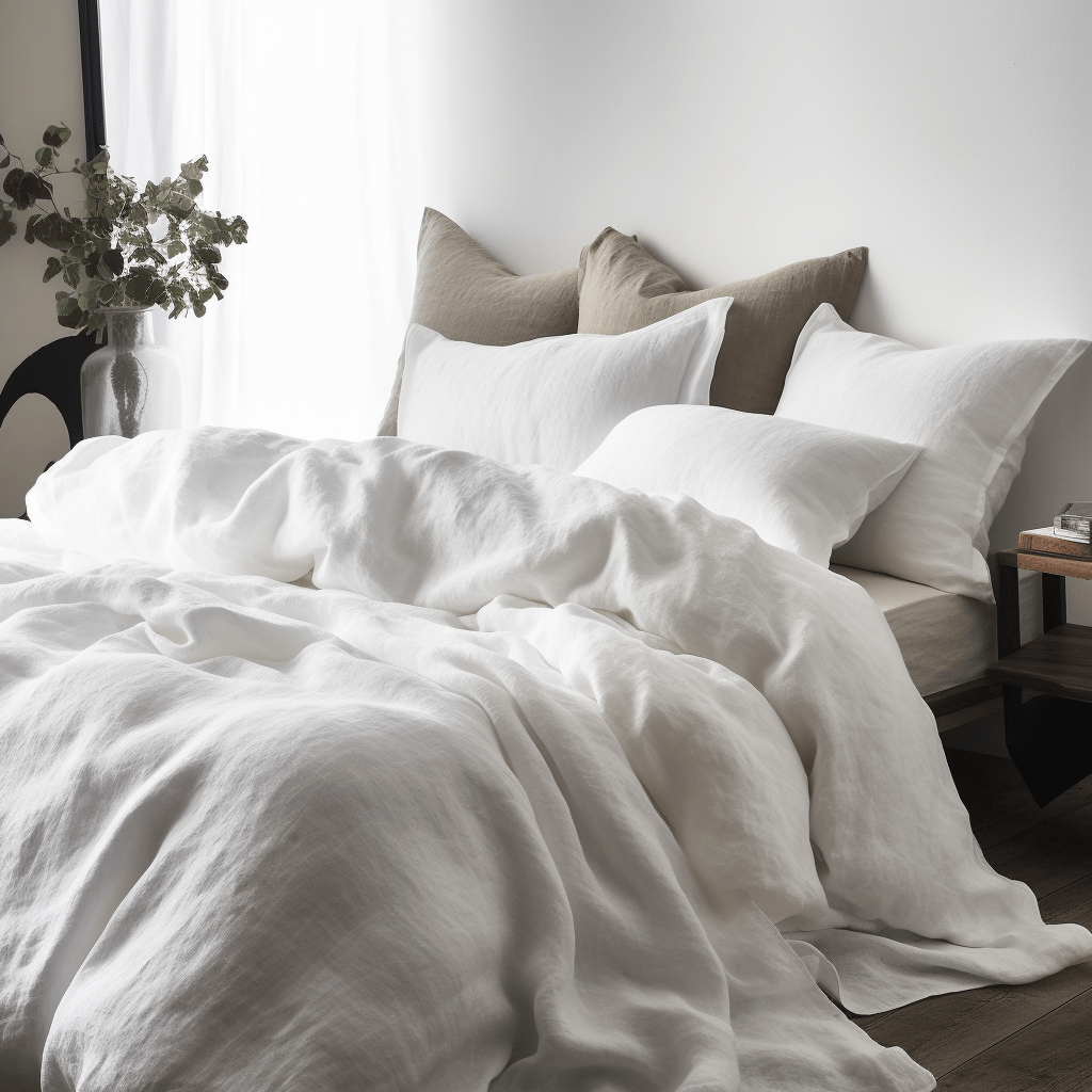 Luxury Belgian Linen Duvet Cover - King, Queen, Twin Sizes