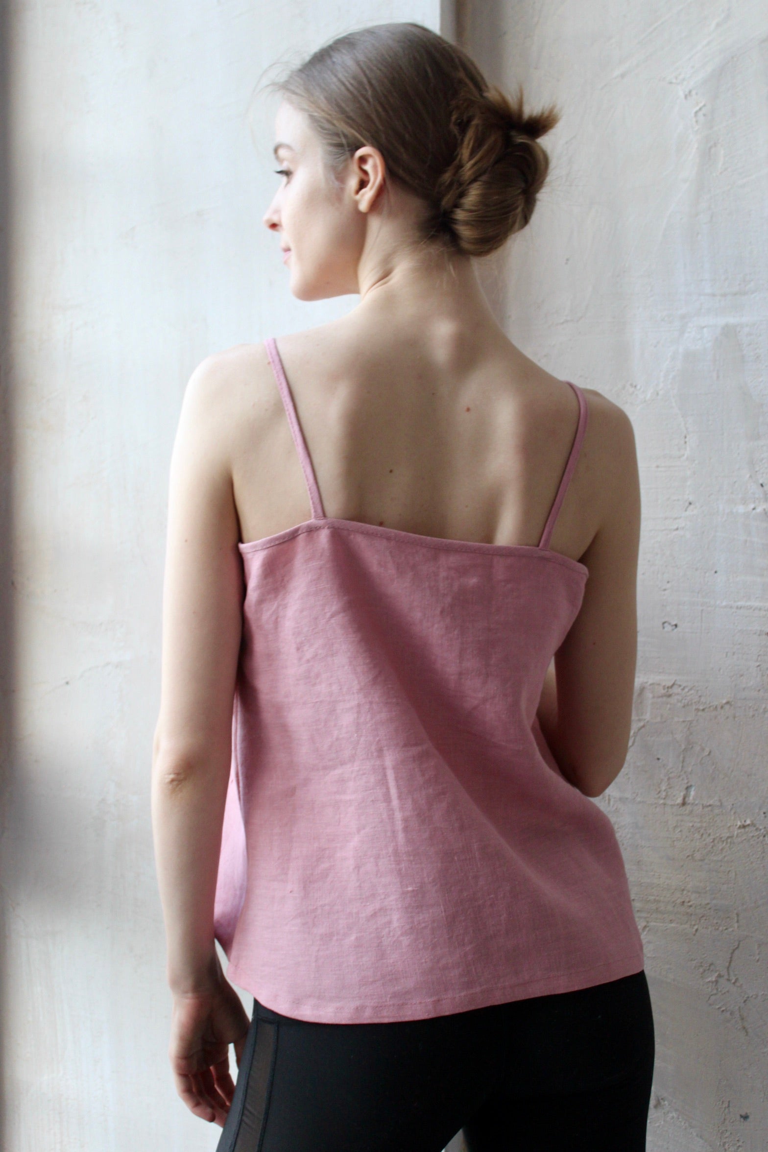 Linen Tank Top - Relaxed Linen Loungewear - Pink White Blue and More colors