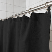 Black Linen Shower Curtain