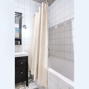 Linen Shower Curtains, Color: Cream