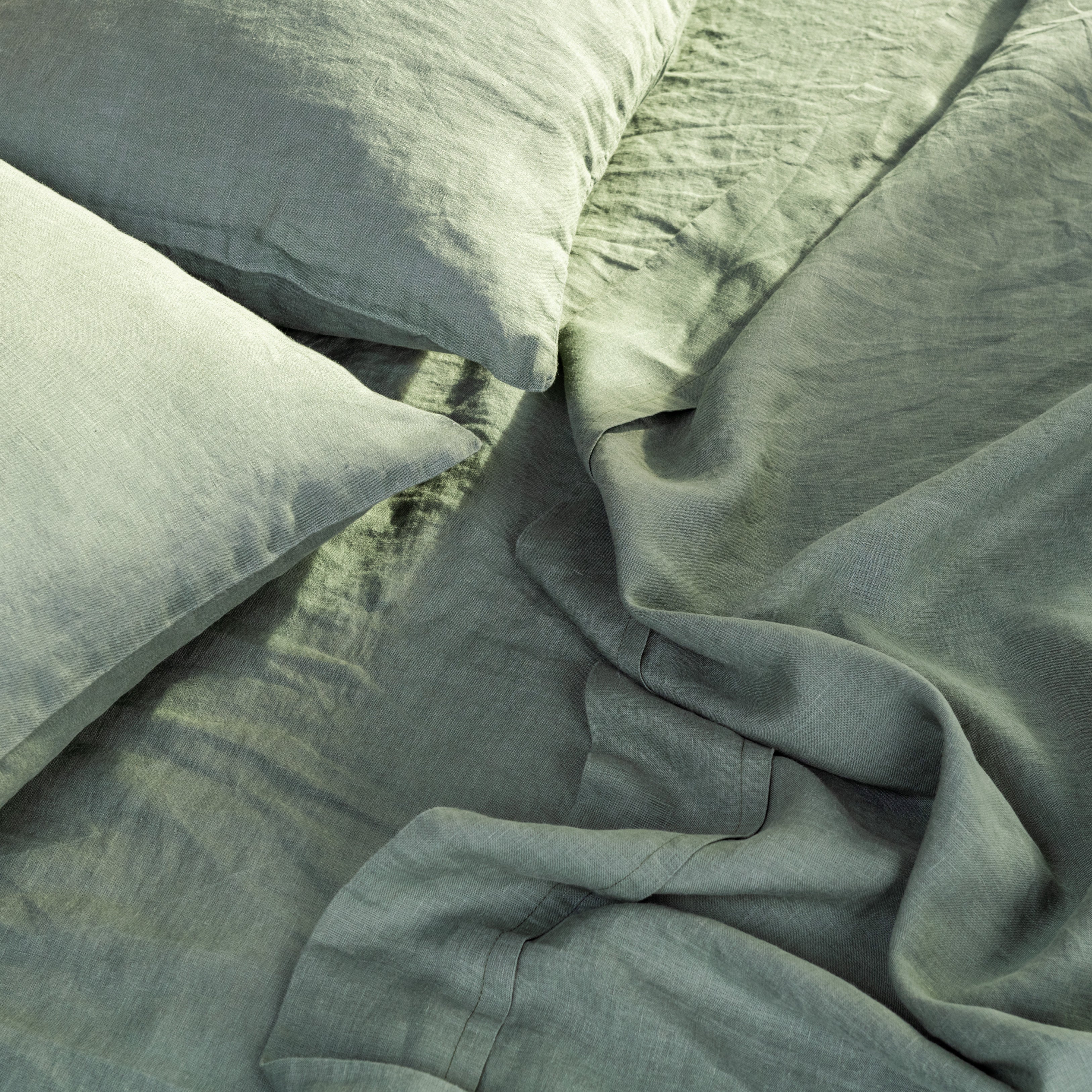 CITTÀ SOVE LINEN FLAT SHEET Ivy 255x260 Natural Linen Flat Sheet - Top Sheet in Natural Linen Color