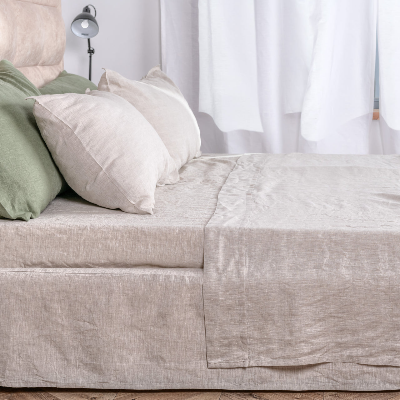 Natural Linen Bed Sheets 
