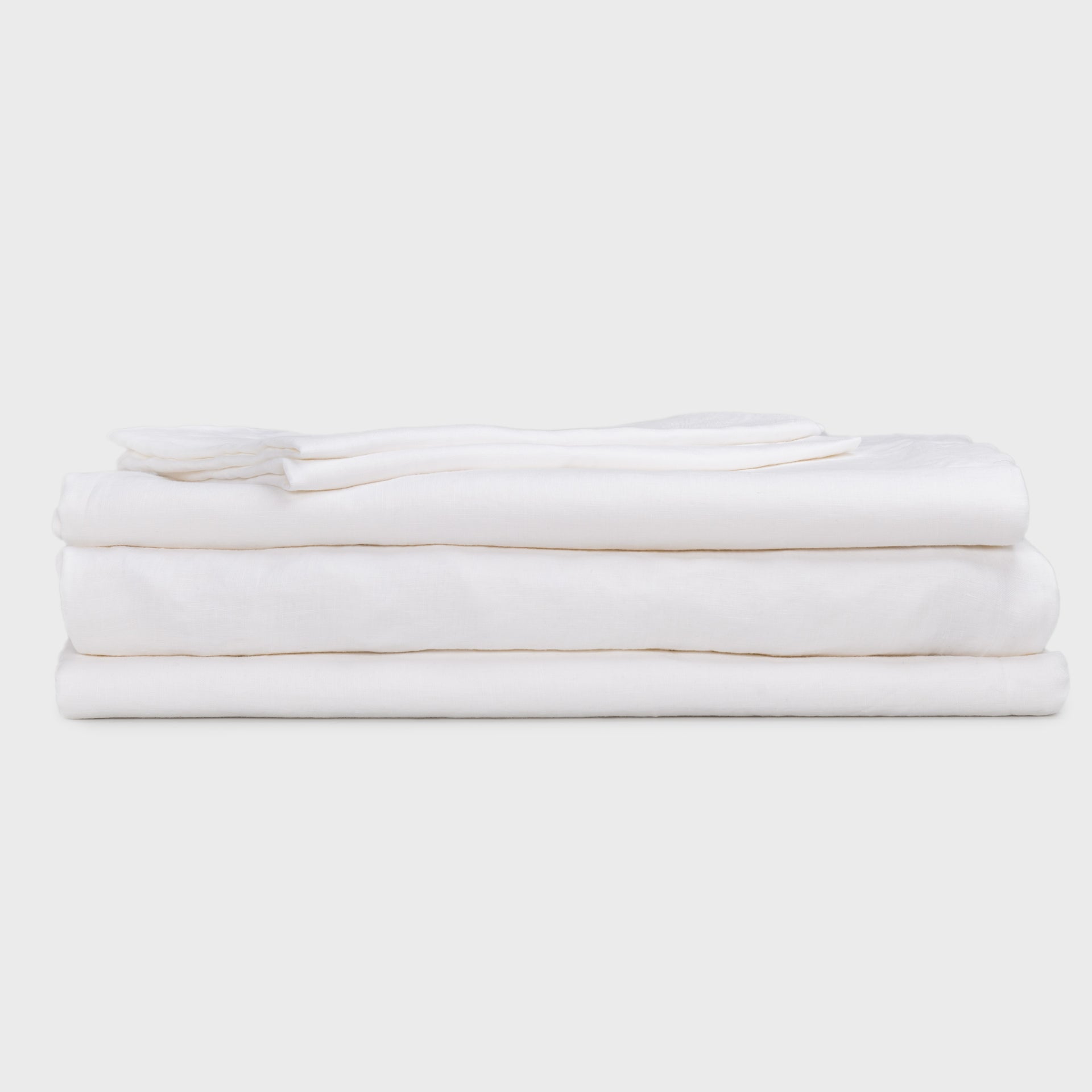 White linen sheet set (4 pcs)