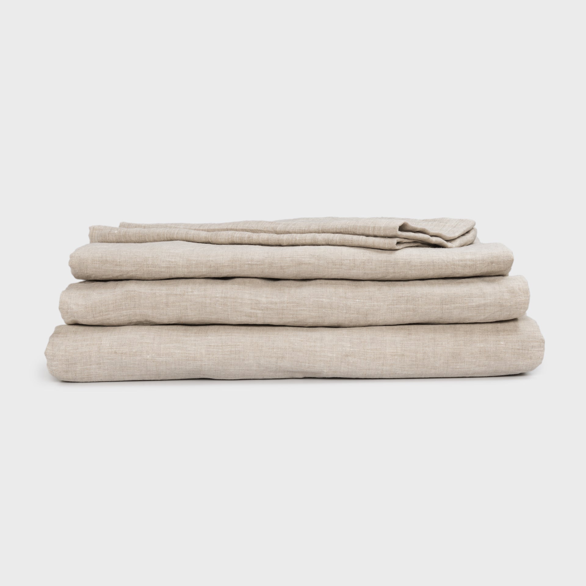 Linen Bed Sheet Set, Natural Oatmeal