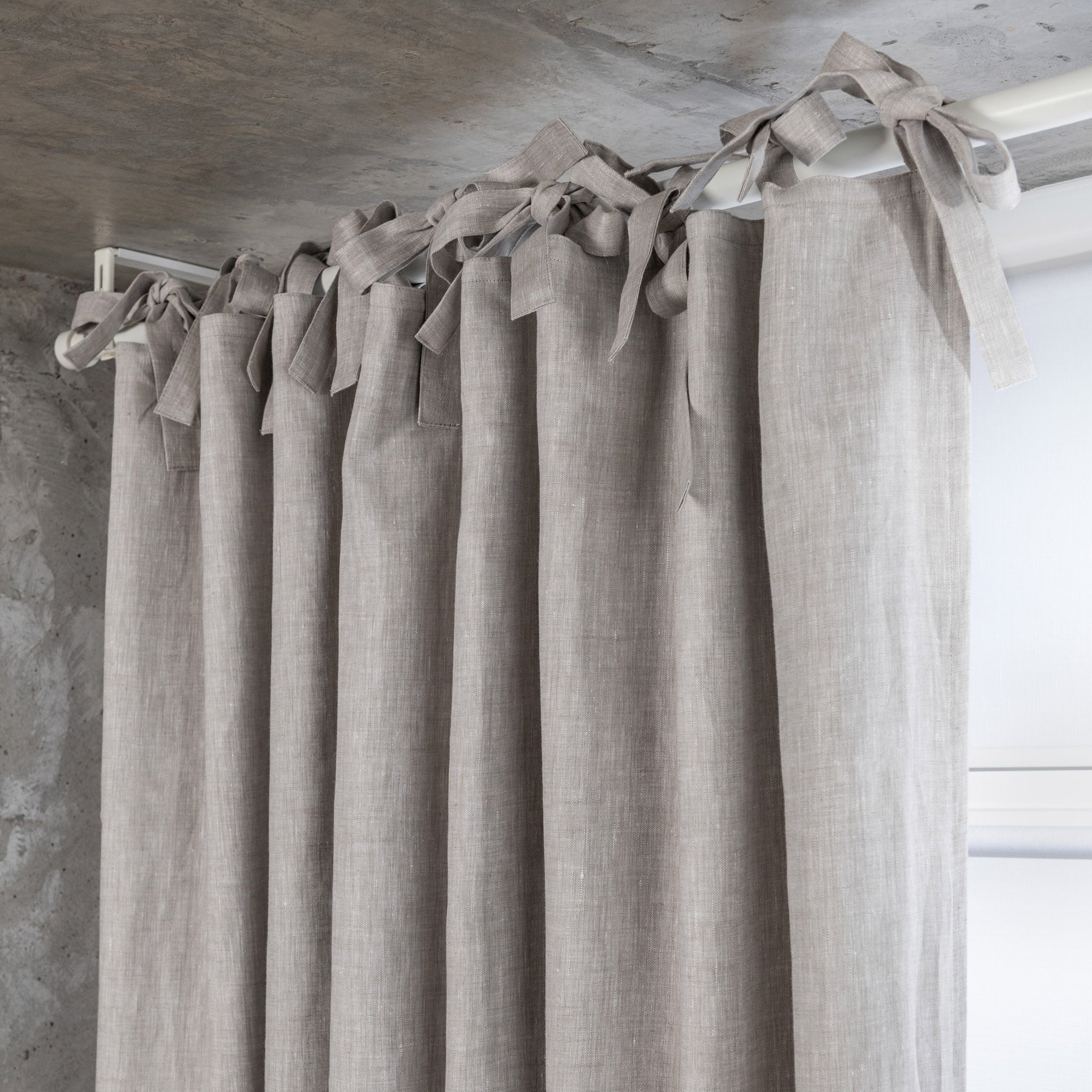 Tie top clearance curtains