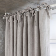Linen Blackout Curtains, Color: Natural