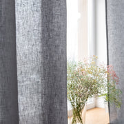 Unlined Curtains in Dim Grey 