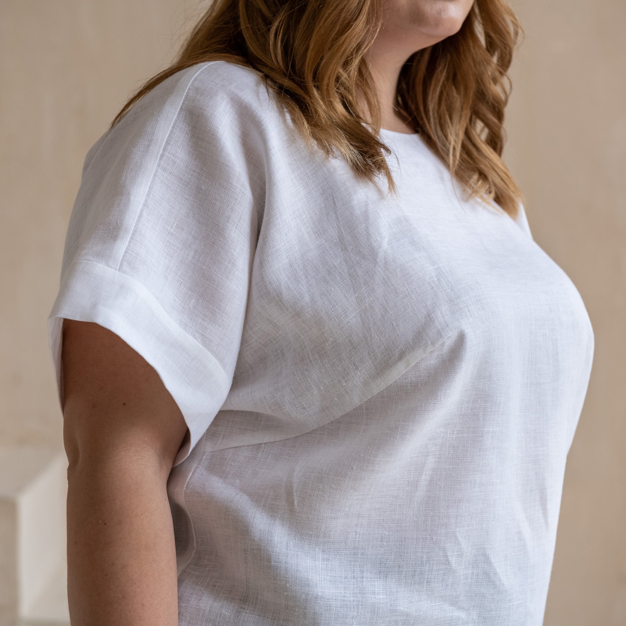 White linen t outlet shirt