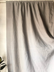 Rod Pocket Curtains in Dim Grey Color