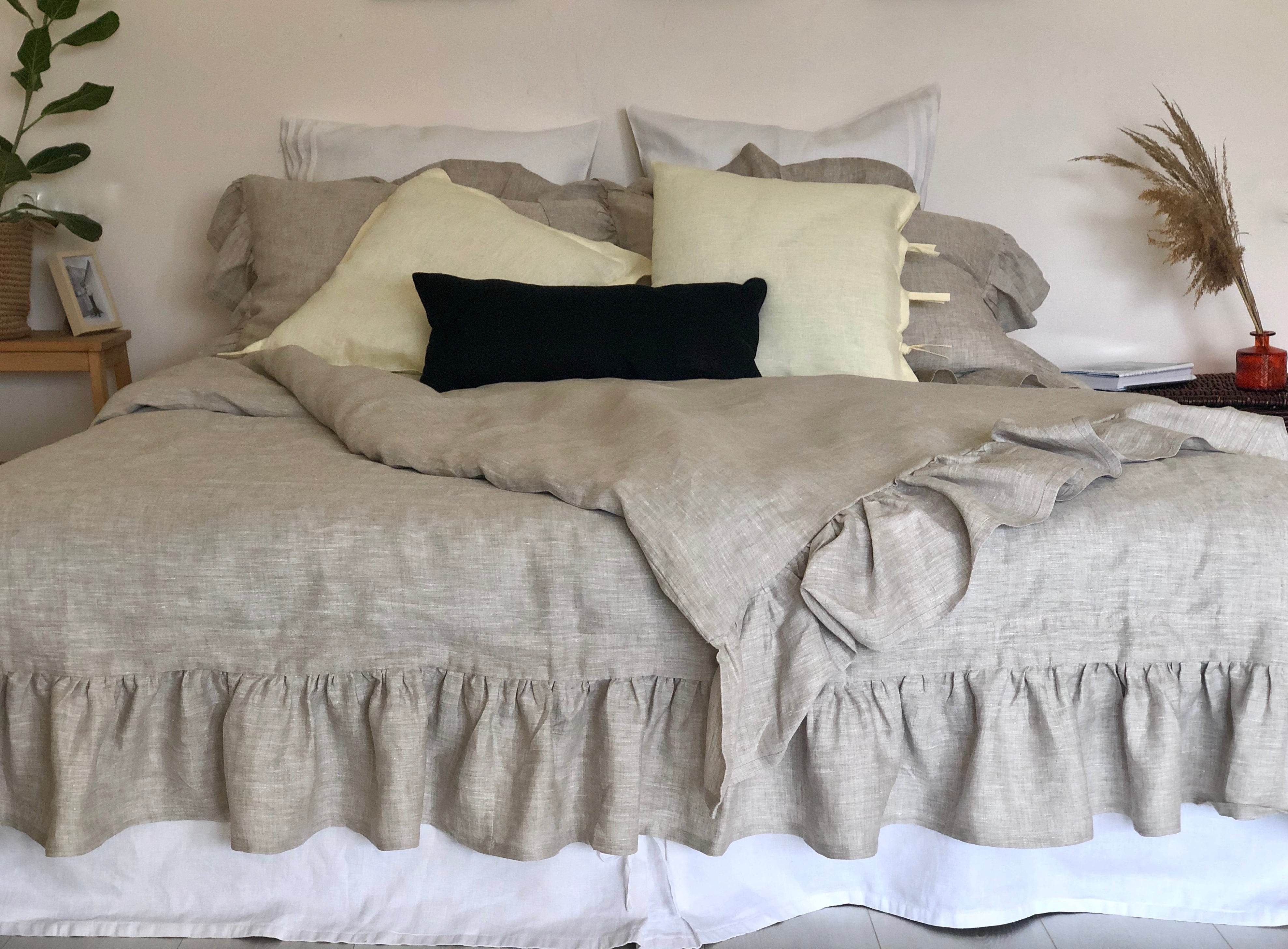 Ruffled store duvet covers