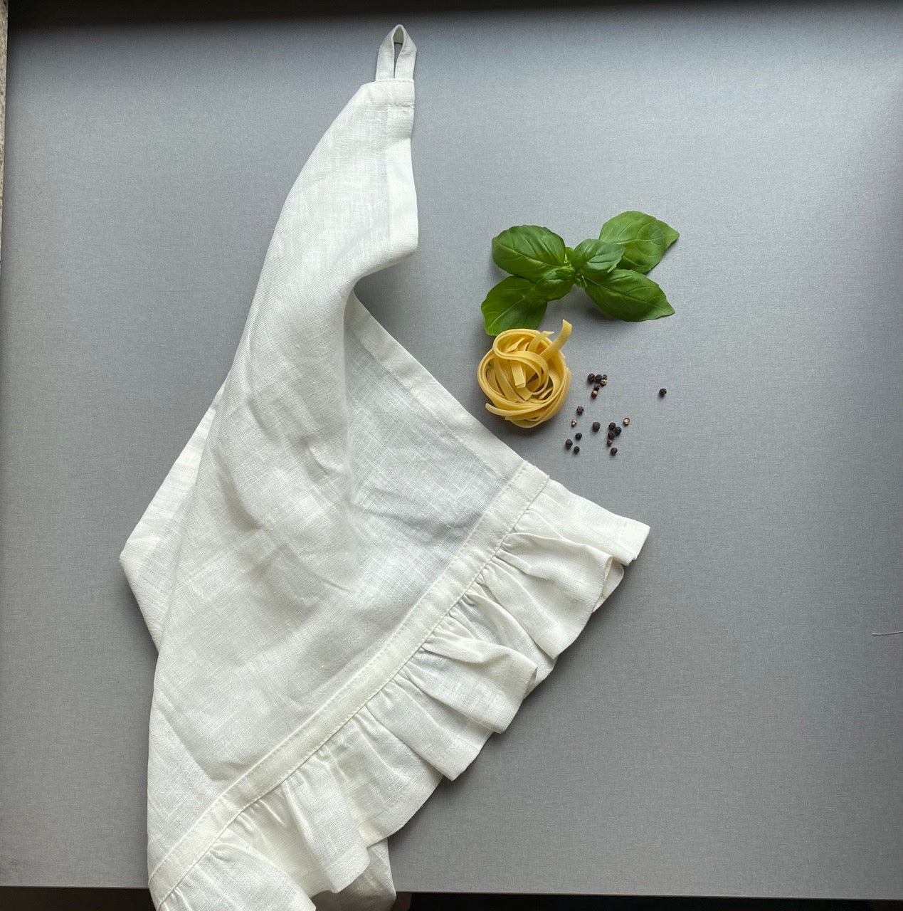 Moss Green Linen Tea Towel Lime Green Dish Towel Linen Towel