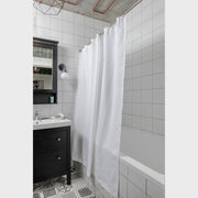 Linen Shower Curtains, Color:White