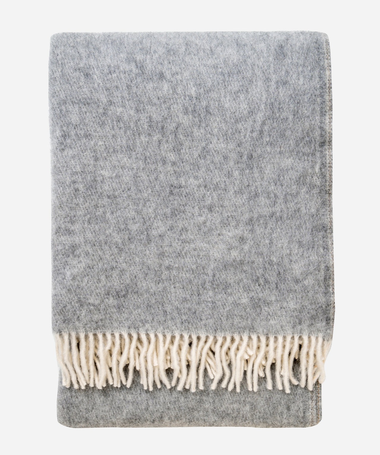 100% Pure Soft Gray Wool Blanket - Heavy & Thick Wool Throw Blanket