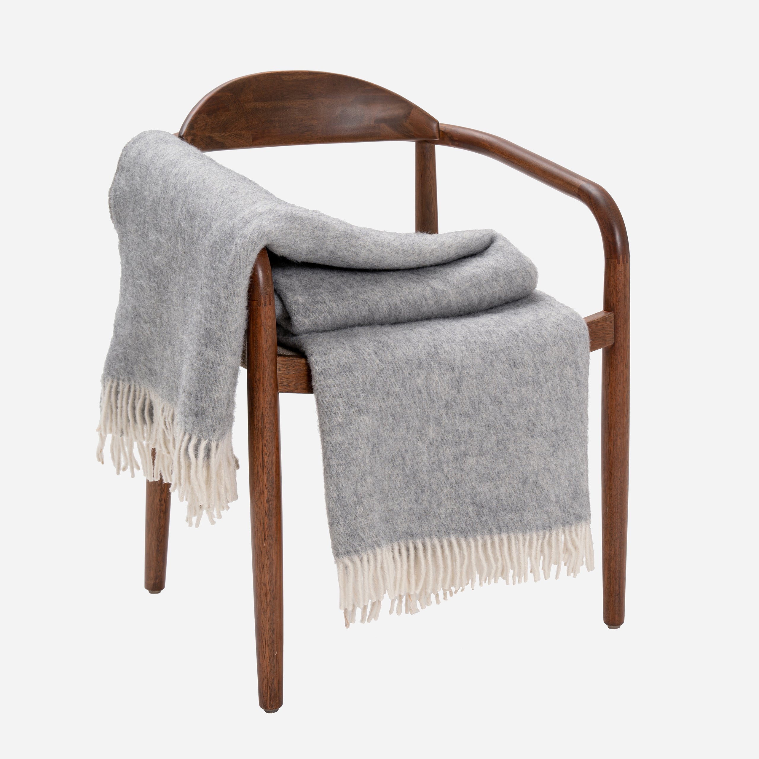 Grey wool online blanket