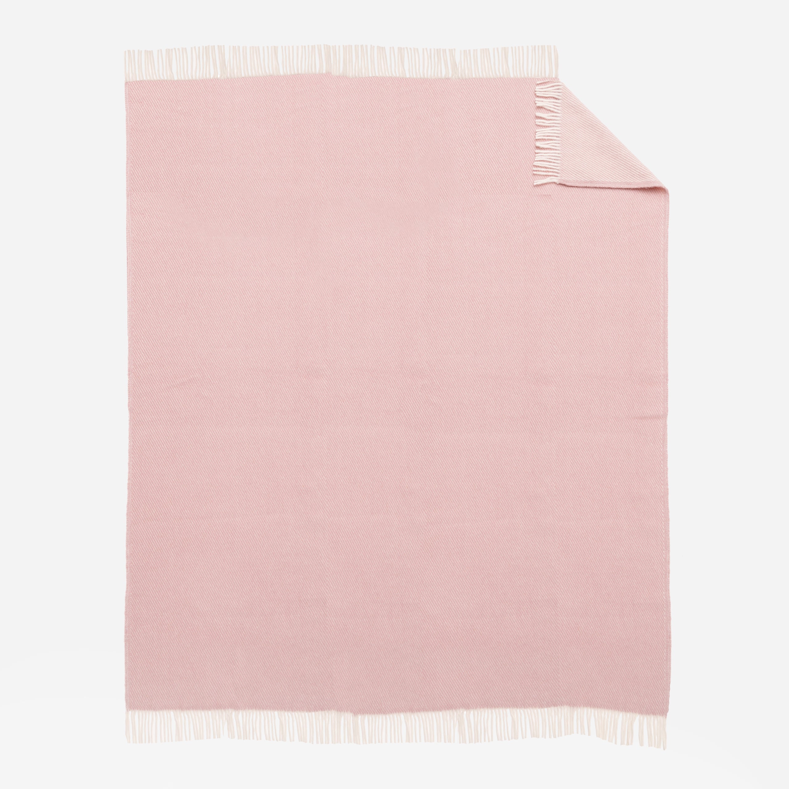 Powder pink throw new arrivals