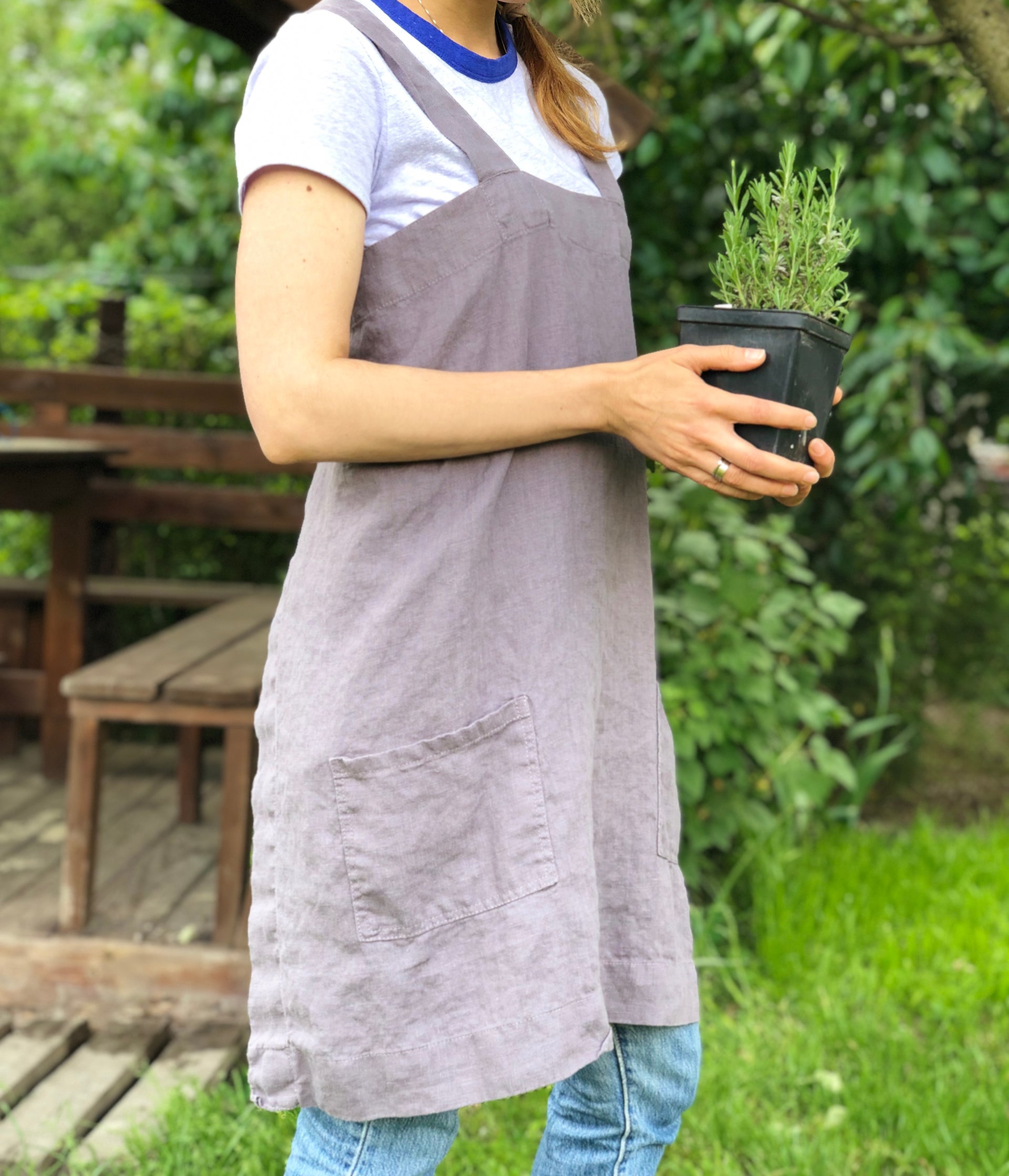 Linen Gardening Apron 