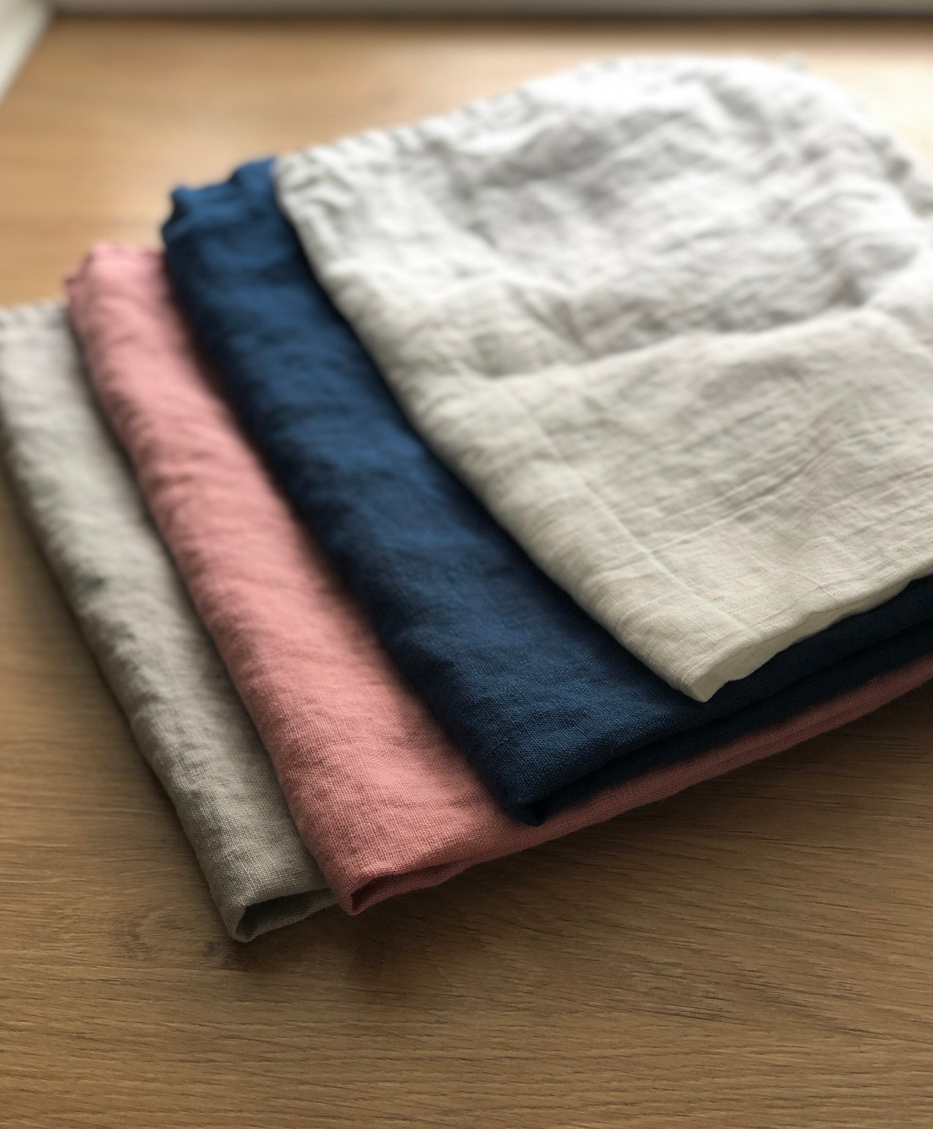 Linen Hand Towel Set of 2 4 6 - Pure Linen Tea Towels - Polka Dot Towels - Linen  Kitchen Towel - Farmhouse Towel - Guest Towel - Pure Linen