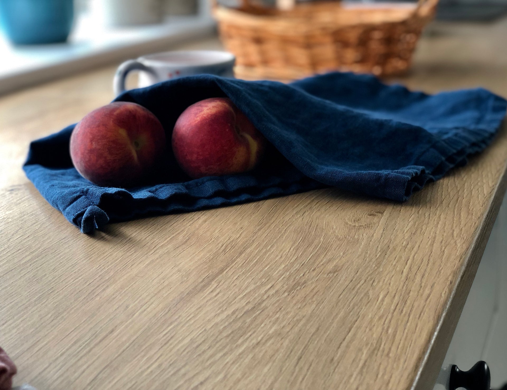 Culinary Herbs Tea Towel - Linen Kitchen Hand Towels - Dear Keaton