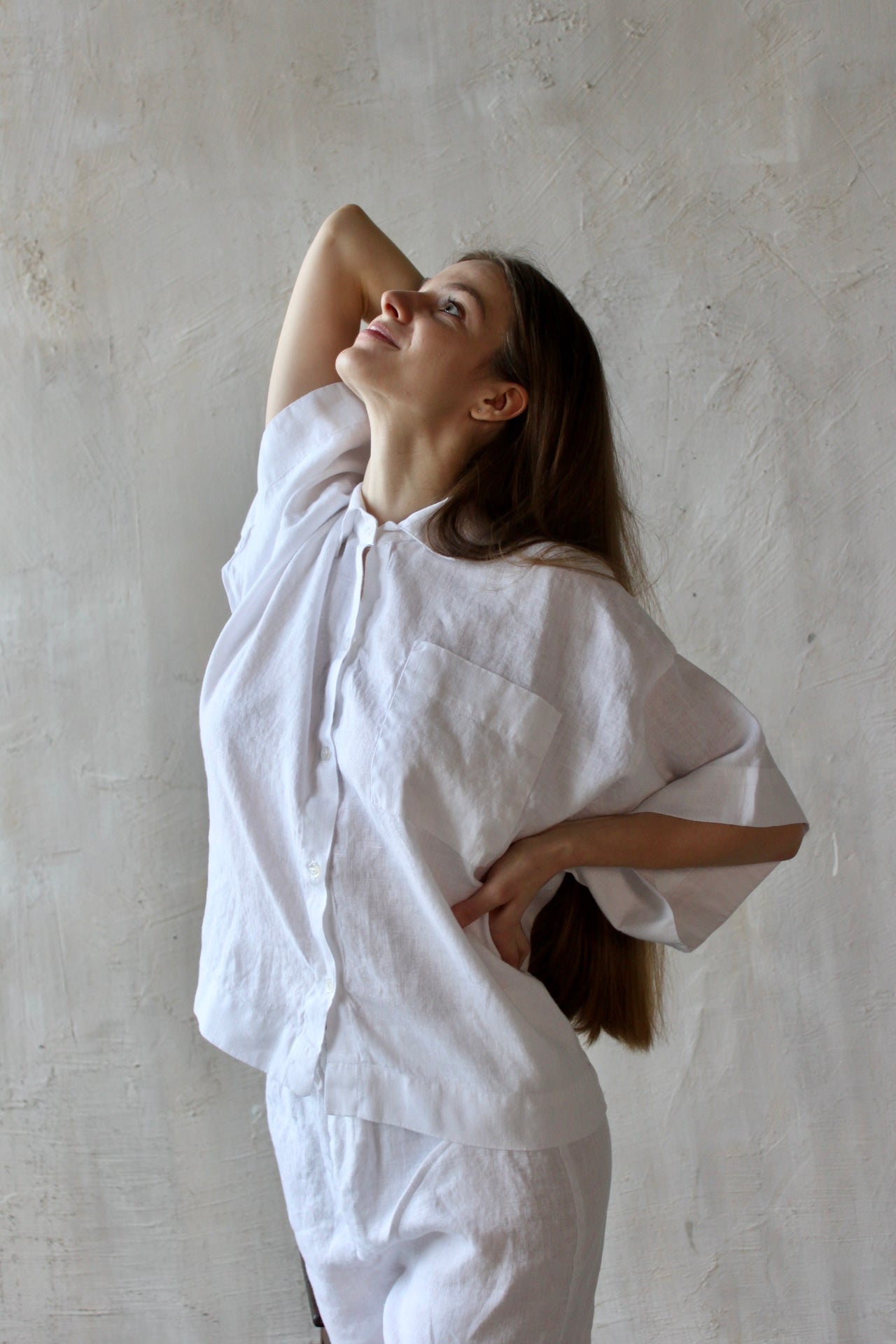 Homenesgenics Womens Pajama Sets Summer Sleeveless V-neck Back Button  Cotton Linen Set Womens Clothes Clearance under $8