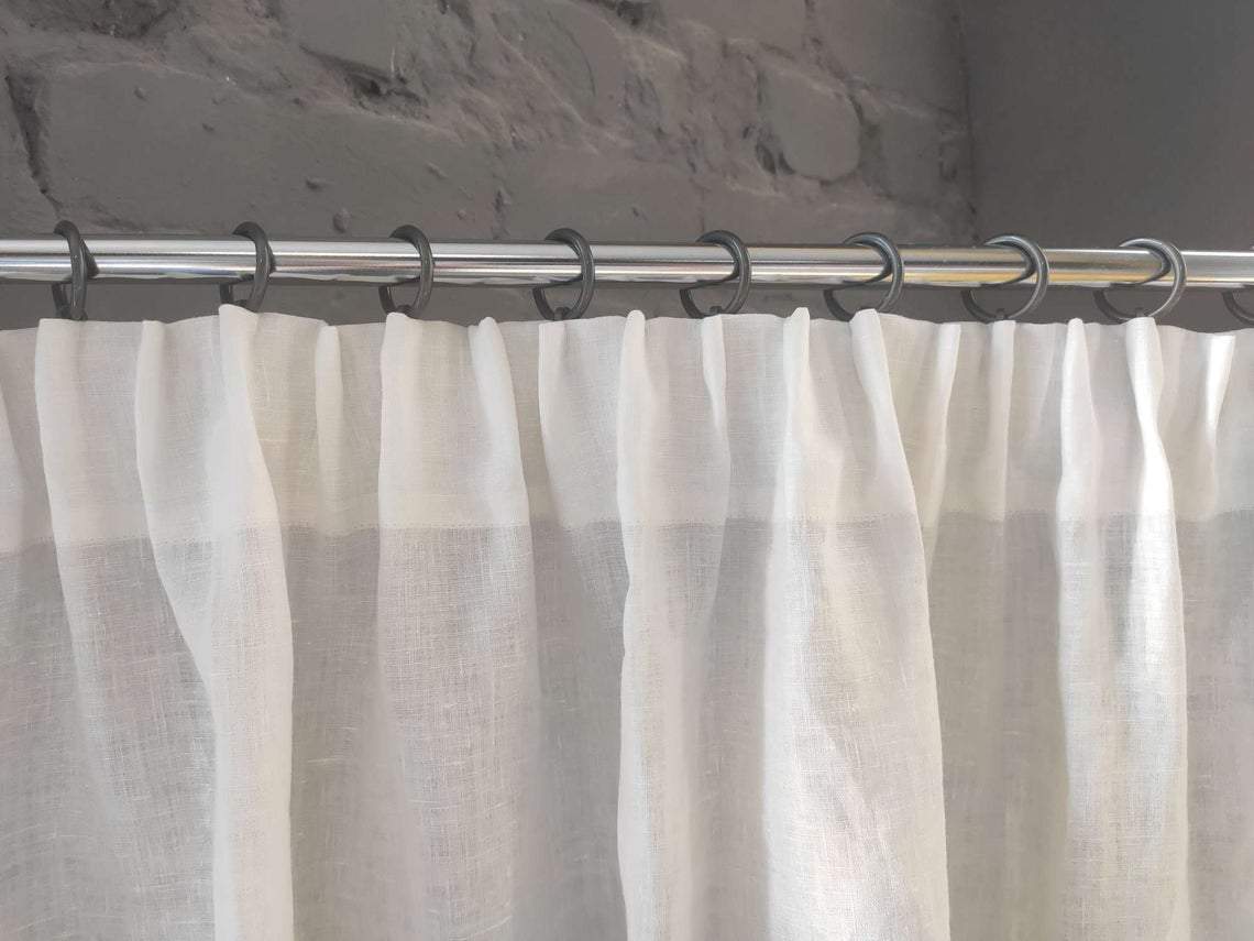Linen Blackout Curtains, Color: Off-White