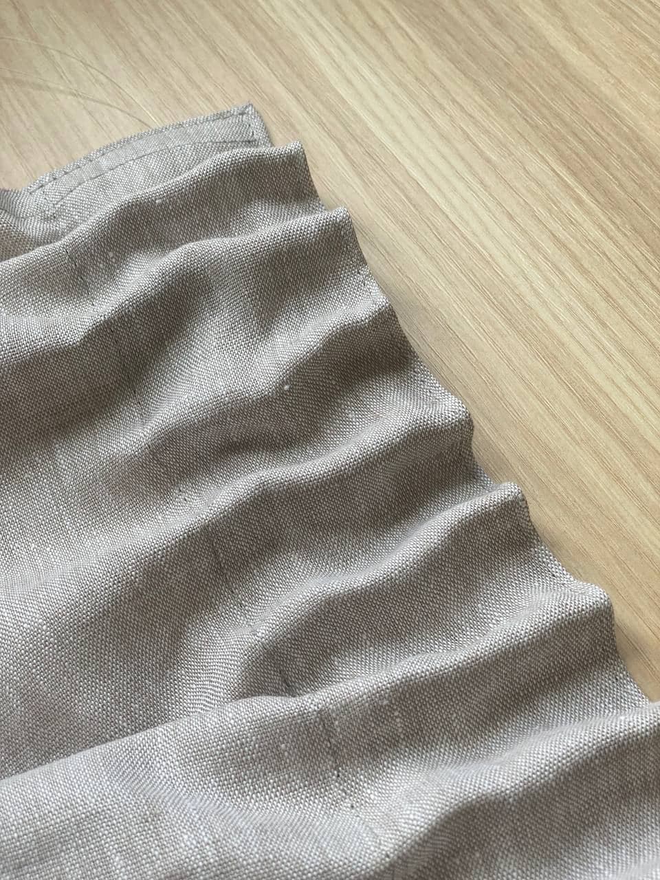 3H Linen Ruffled Curtain Panel - Thumbnail 3
