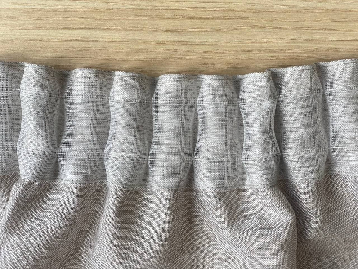 3H Linen Ruffled Curtain Panel - Thumbnail 2