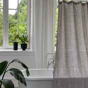 Linen Shower Curtains, Color:Natural