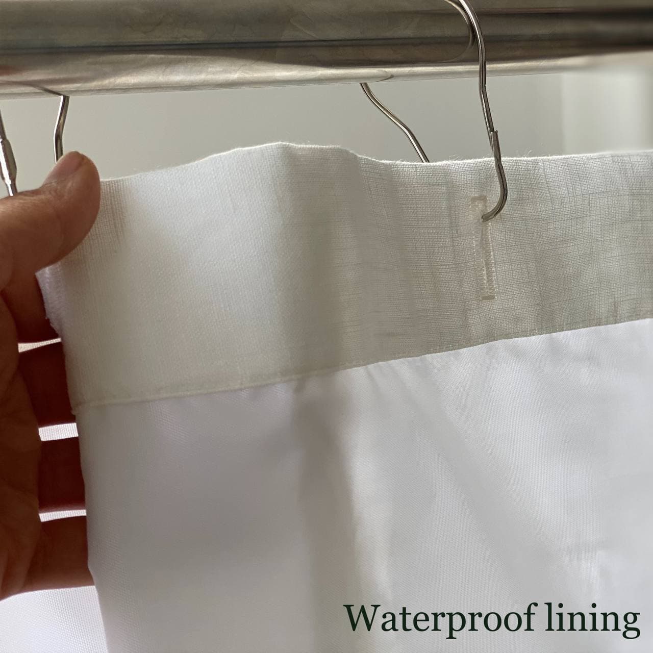 3H Linen Shower Curtain - Thumbnail 5