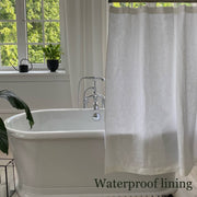 Shower Curtain with Waterproof Lining
