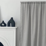 Rod Pocket Curtain in Stone Grey