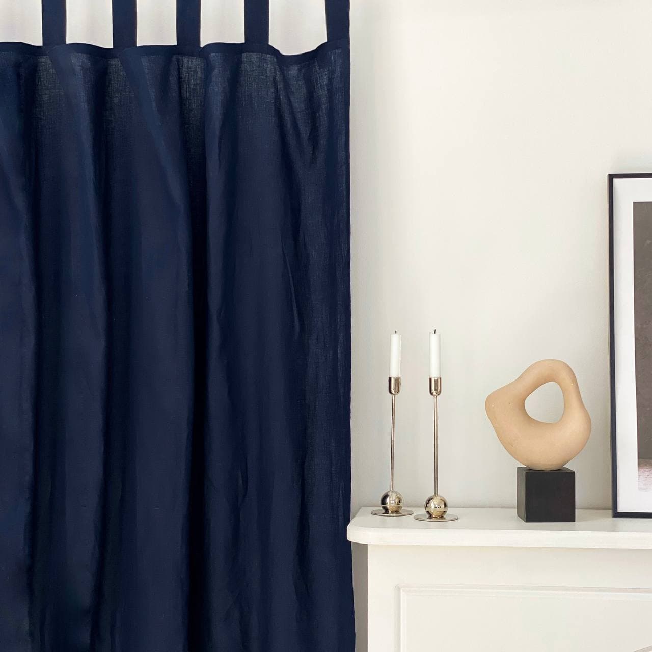 Tab Top Curtain in Royal Blue