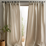 Cotton Lined Natural Color Curtains