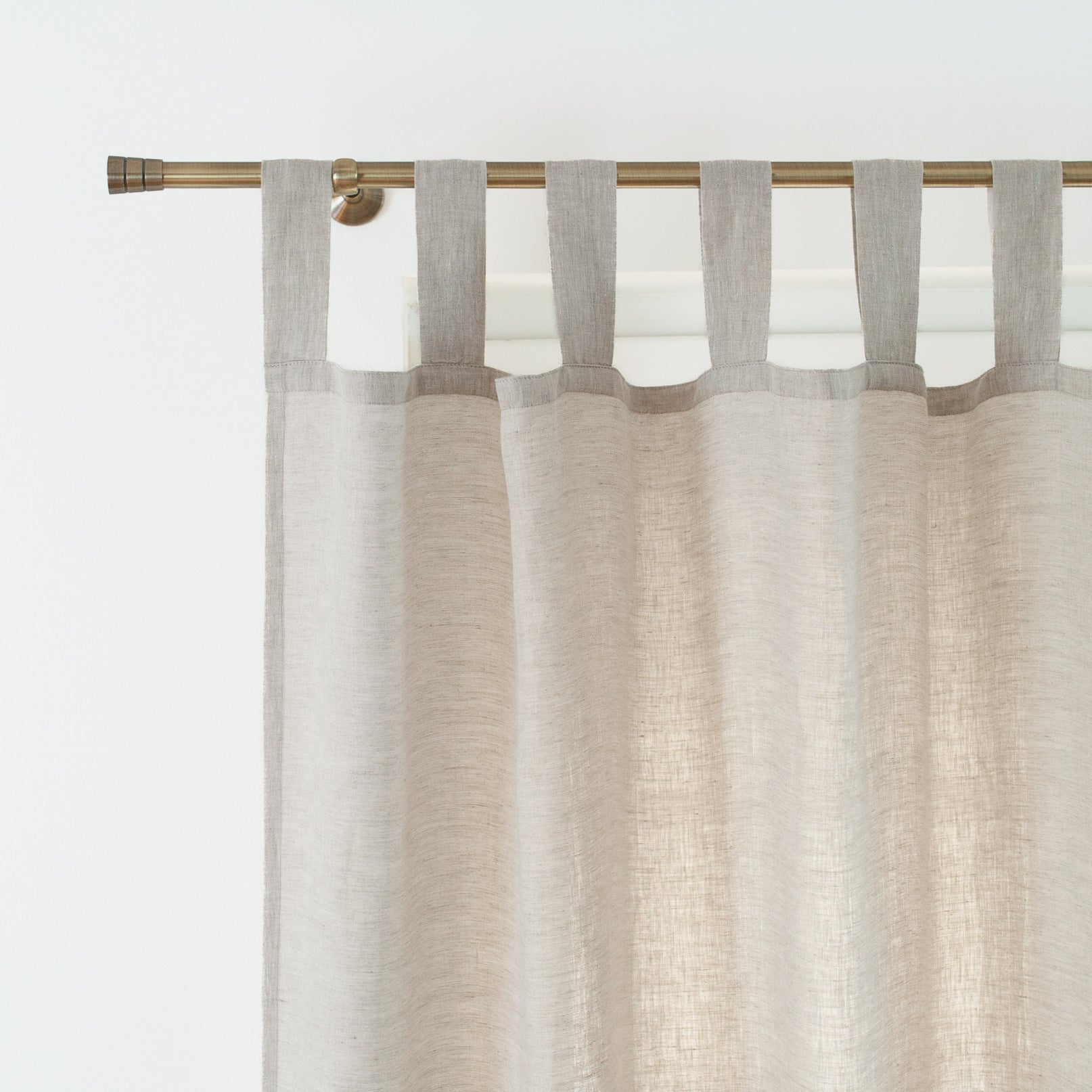 3H Linen Tab Top Curtain Panel