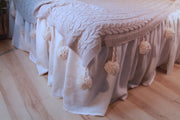 Linen Bed Skirt with Ruffles